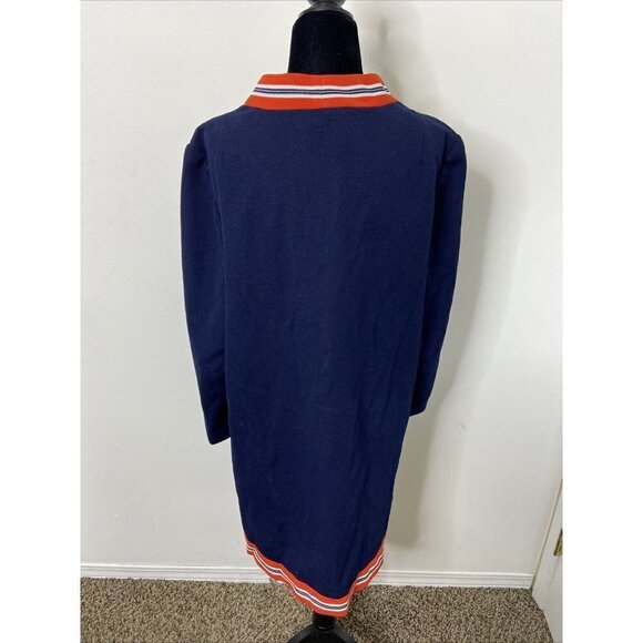 Vintage Butte Knit M/L Long Cardigan Dacron Polyester Gogo A Line Dress Mod 60s - Picture 5 of 6